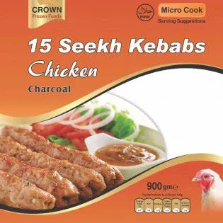 (Frozen) Crown Chicken Seekh Kebab 15 pcs - Frozen Food - Vegspot