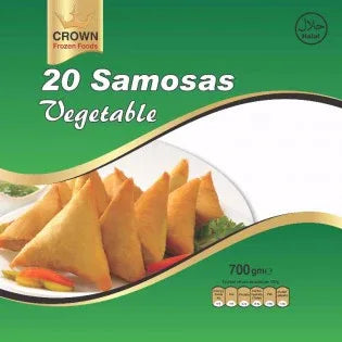 (Frozen) Crown Veg Samosa 20 Pcs - Frozen Food - Vegspot