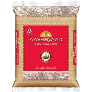 (Atta) Aashirvaad Chakki Atta 5kg - Atta & Flours, Cooking Essentials - Vegspot