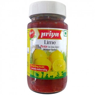 Priya Lime Pickle w/o garlic 300 gms