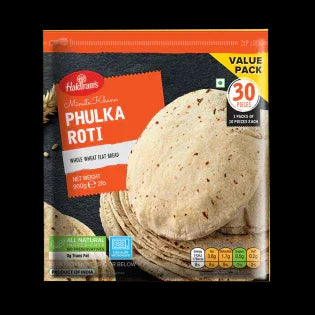 (Frozen) Haldirams Phulka Roti 30 pcs - Frozen Food - Vegspot