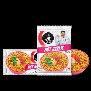 Chings Hot Garlic Noodles 60 gms - Pasta & Noodles - Vegspot