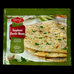 (Frozen) Bikaji Tandoori Garlic Naan 15 pcs - Frozen Food - Vegspot