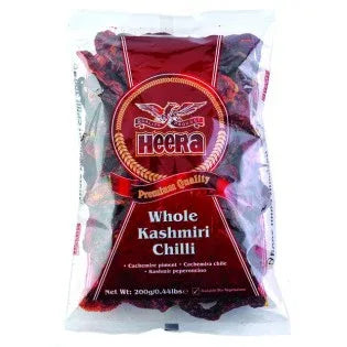 Heera Kashmiri Chilli Whole 50 gms - Spices & Mixes, Whole Spices - Vegspot