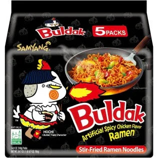 Samyang Buldak Hot Chicken Flavour Ramen Multipack - Pasta & Noodles - Vegspot