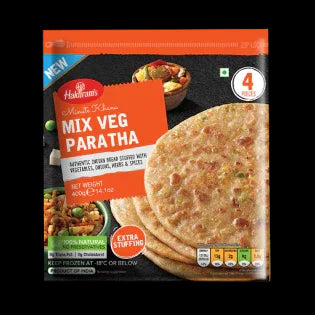 (Frozen) Haldirams Mix Veg Paratha 4 pcs - Frozen Food - Vegspot