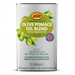KTC Pomace Olive Oil Blended 5 Litre - Cooking Essentials, Cooking Oils & Ghee - Vegspot