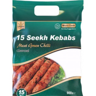 (Frozen) Crown Green Chilli Lamb Kebab 15 pcs