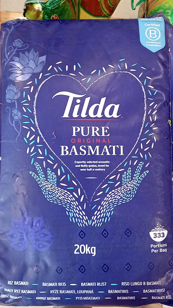 tilda basmati rice 20 kg