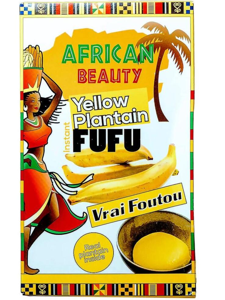 African beauty yellow Plantain fufu 681g