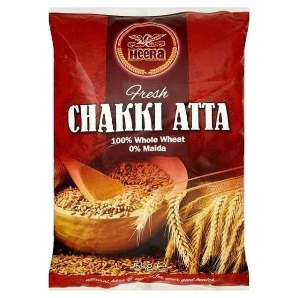 (Atta) Heera Chakki Atta 5Kg - Atta & Flours, Cooking Essentials - Vegspot
