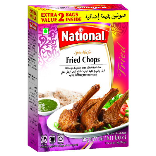 National Fried Chops Masala 78 gms Box