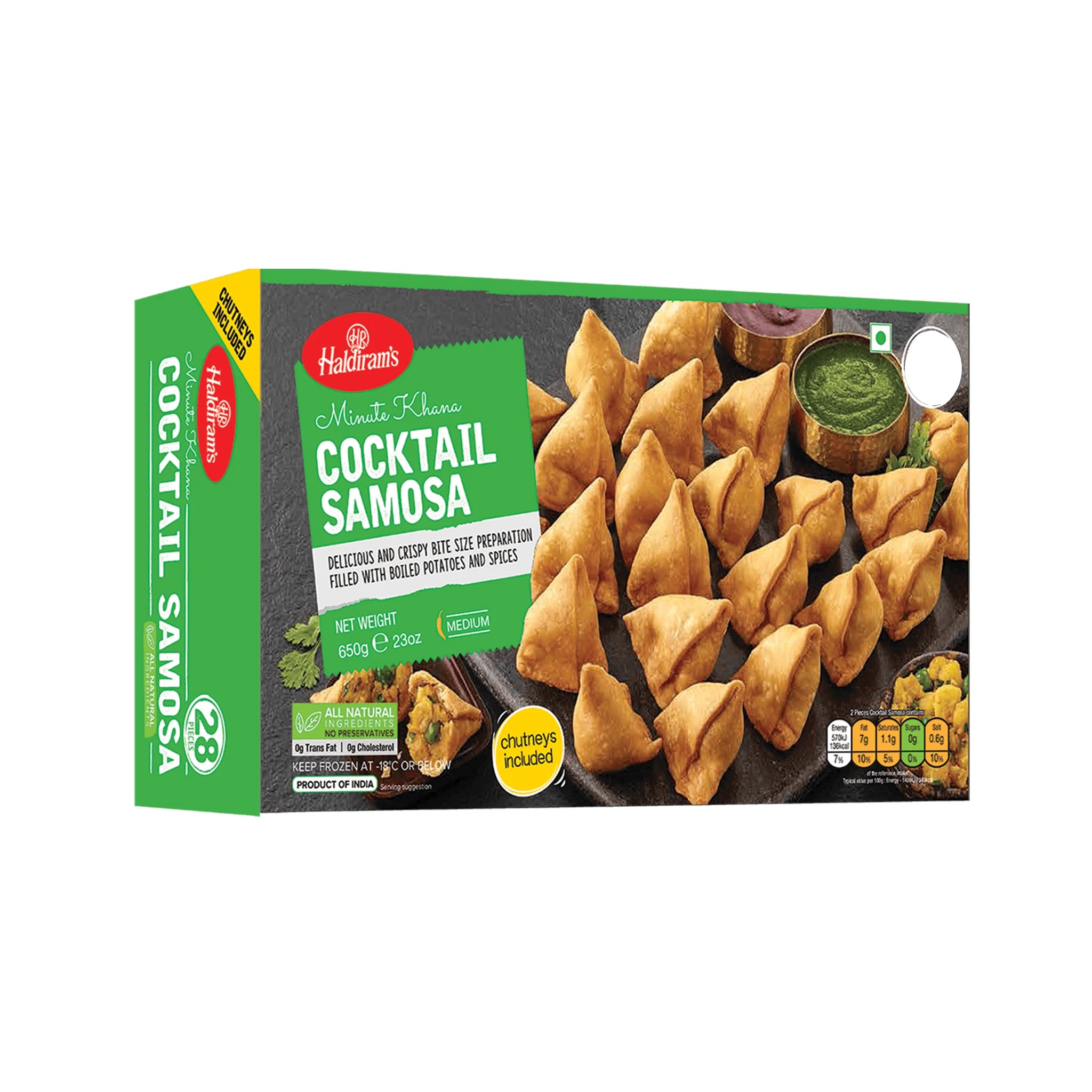 (Frozen) Haldirams Cocktail Samosa 70 Pcs