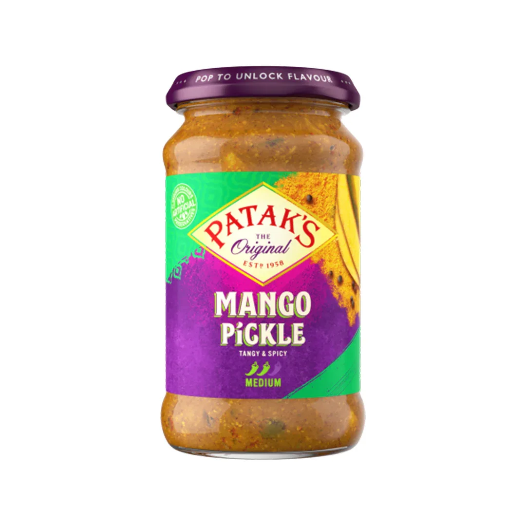 Patak Mango Pickle Medium 283g - Pickles - Vegspot