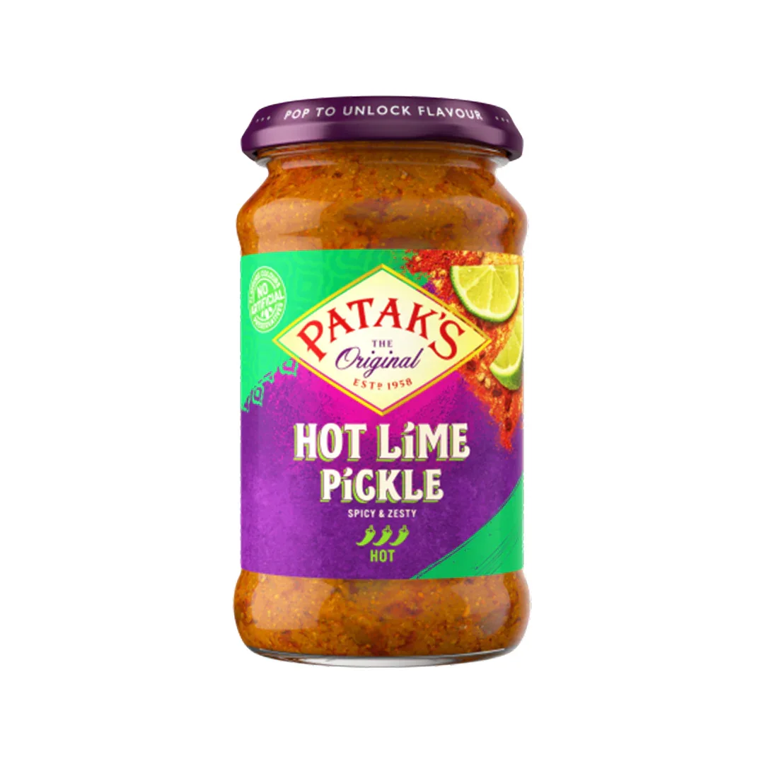 Patak Lime Pickle Hot 283g - Pickles - Vegspot