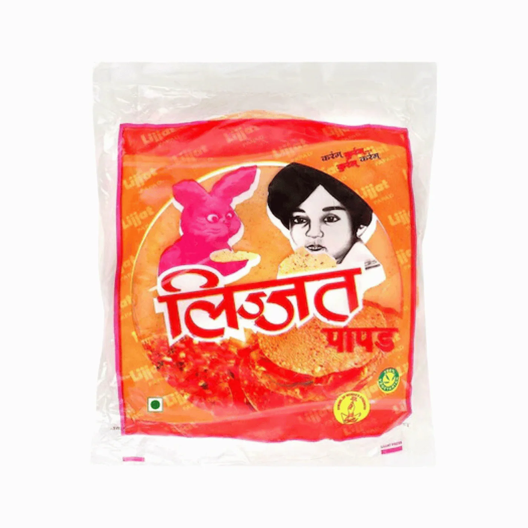 Lijjat Papad Red Chilli 200g