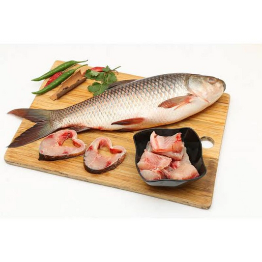 (Fresh) Rohu - 3Kg | Whole Fish | Cut & Cleaned